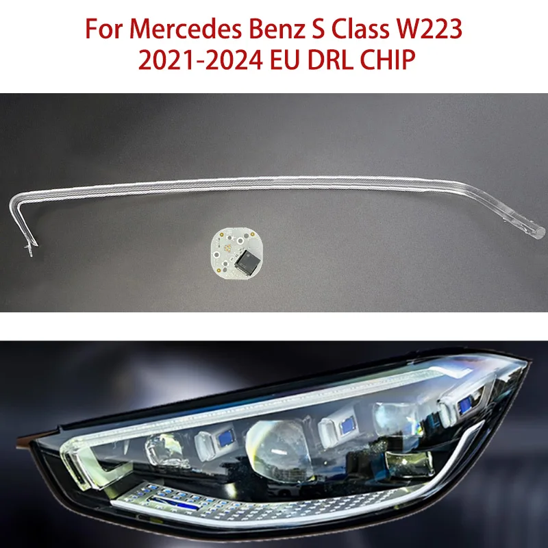 

The Guide Strip White Light For Mercedes-Benz Angel Eye S-class W223 2021-2024 European Version of The Ballast Chip Car DRL CHIP