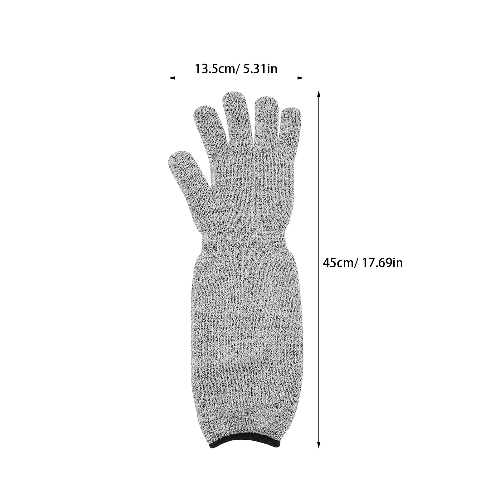 قفازات مقاومة للقطع المستوى 5 بأكمام طويلة قابلة للتنفس لحماية الذراع قفازات عمل آمنة لمطبخ البناء الصناعي