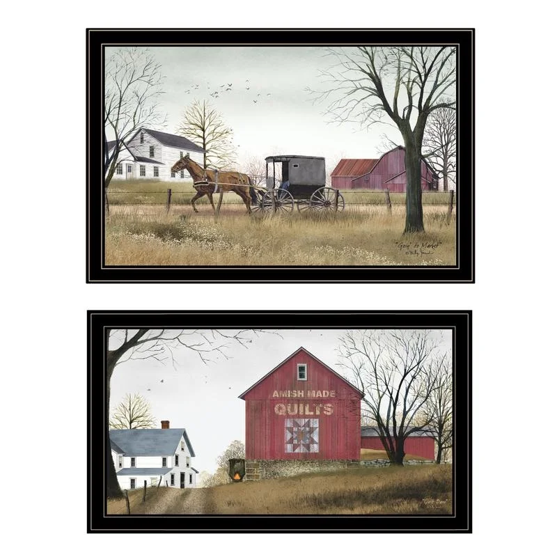 

Goin to Market 2-Piece Vignette by Billy Jacobs Black Frame