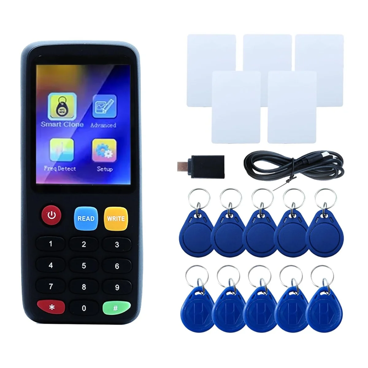 2025+ RFID Reader Writer X7 RFID Copier Frequency Smart Card Reader ID IC Elevator Card RFID Writer for Access Control System