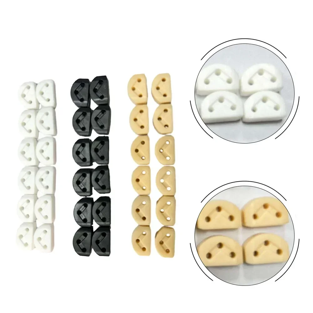 12Pcs Classical Guitar Rollers String Trees Retainer Guides Guitar String Locks Nut Block Clamp Electric Guitar Accessory   New