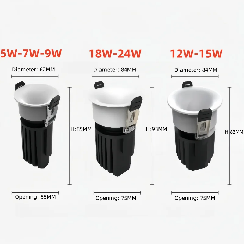 مصابيح كاشفة غير مرئية غير مرئية على شكل قوس من سلسلة رولكس خالية من الوميض ومضادة للوهج وهي تتخلص من الحرارة بشكل ممتاز