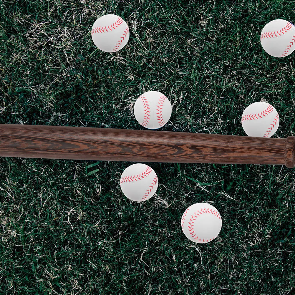

6Pcs PU Foam Training Baseballs Indoor Safe Soft Practice Balls Beginner Reaction Time Hand-Eye Skill Foam Balls