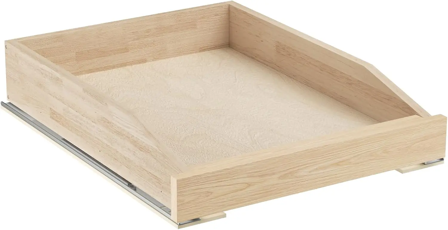 

16.5"W x 21"D Soft Close Pull Out Drawer for Cabinet, Base Cabinet Organizer Shelf, Wood Storage Slide Out