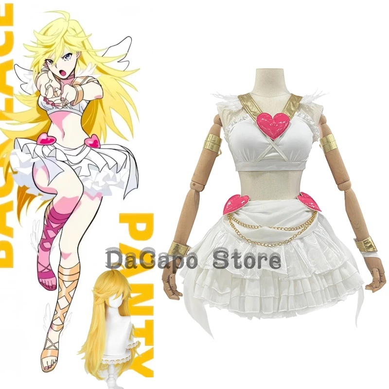 

Трусики и чулки для косплея с подвязками, необычный костюм аниме, розовый ангел, платье Лолиты, платье на Хэллоуин, праздничная одежда, наряд