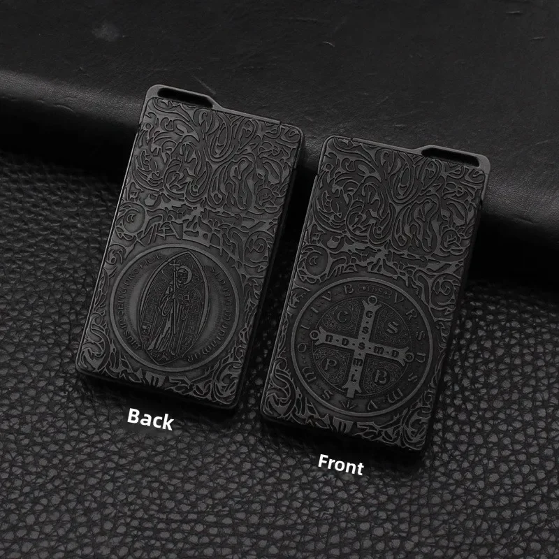 New Constantine Embossed Windproof Lighter Metal Direct Injection Refillable