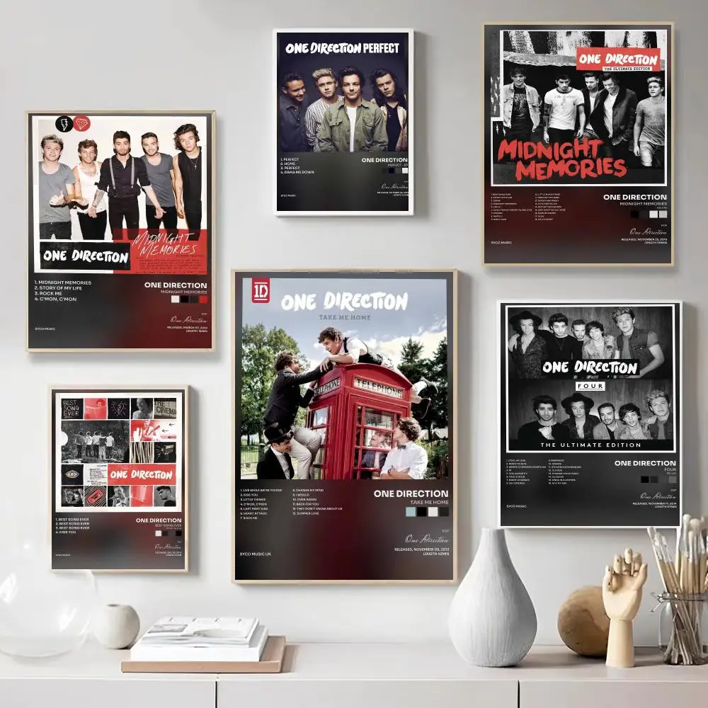 Bands O-One Direction music Poster Wall Art Print Poster for Bedroom Living Room Home Decor Gift Artwork