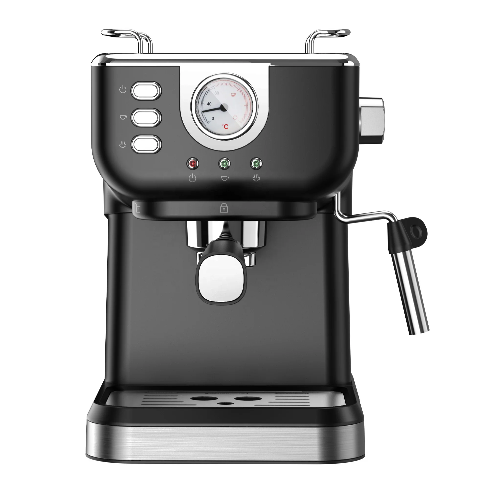 1050W 1.5L Professional Italian Semi Automatic Electric Coffee Maker Espresso Machine For Home Office Restaurant Cafe