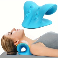1 pc EVA C-type cervical traction device - ergonomic neck and shoulder relaxation pillow,durable structure, home relaxation