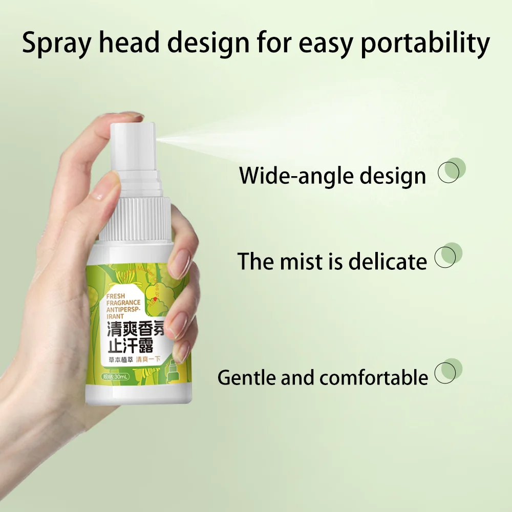 Spray portátil Perfume loción antitranspirante fresco axila inodoro Aroma desodorante fragancia cuerpo mujeres hombres