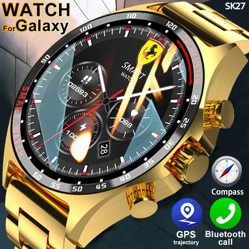 2024 New Men's Outdoor Sports Smartwatch - GPS. Bluetooth Call. HD Screen. Health Monitoring. Compass. IP68 Waterproof.