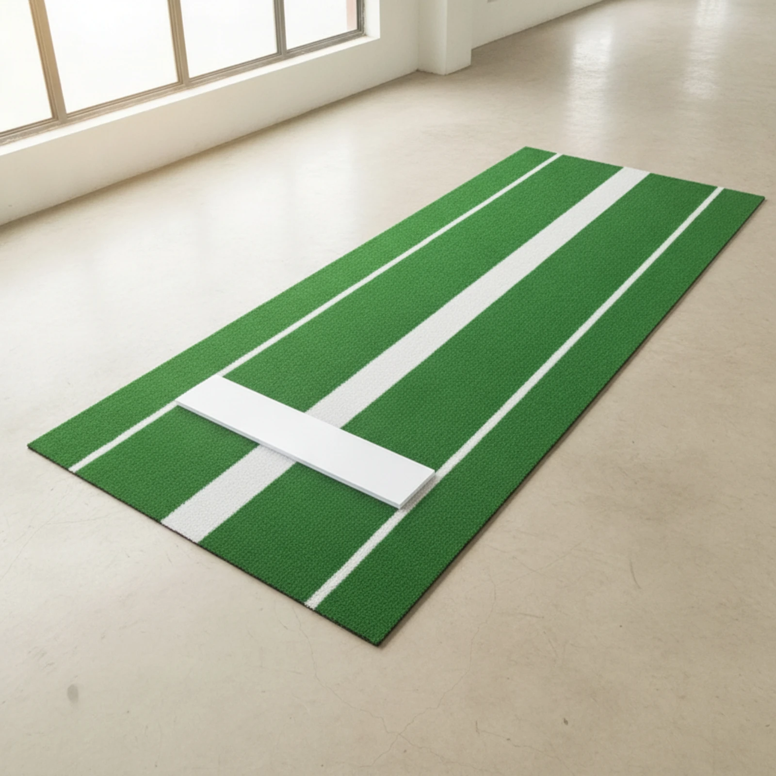 Baseball Mat with Base Plate Roll-up Baseball Base Practice Mat Indoor and Outdoor Easy to Clean for Softball Players, Backyard