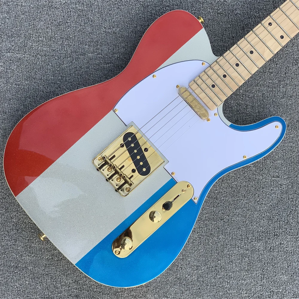 

In Stock 2022 line up custom ST electric guitar,Red/white/blue signature ST Limited Edition guitar,Immediate delivery