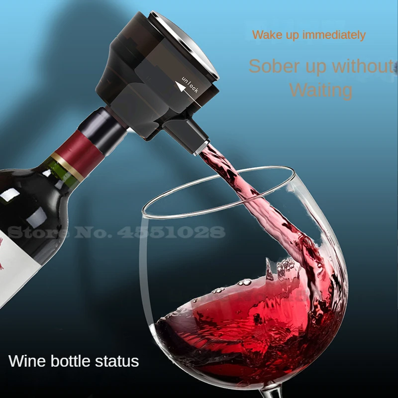 

Portable Intelligent Electric Decanter Beer Foamer Household ABS Plastic Electric Wake-up Automatic Wine Divider