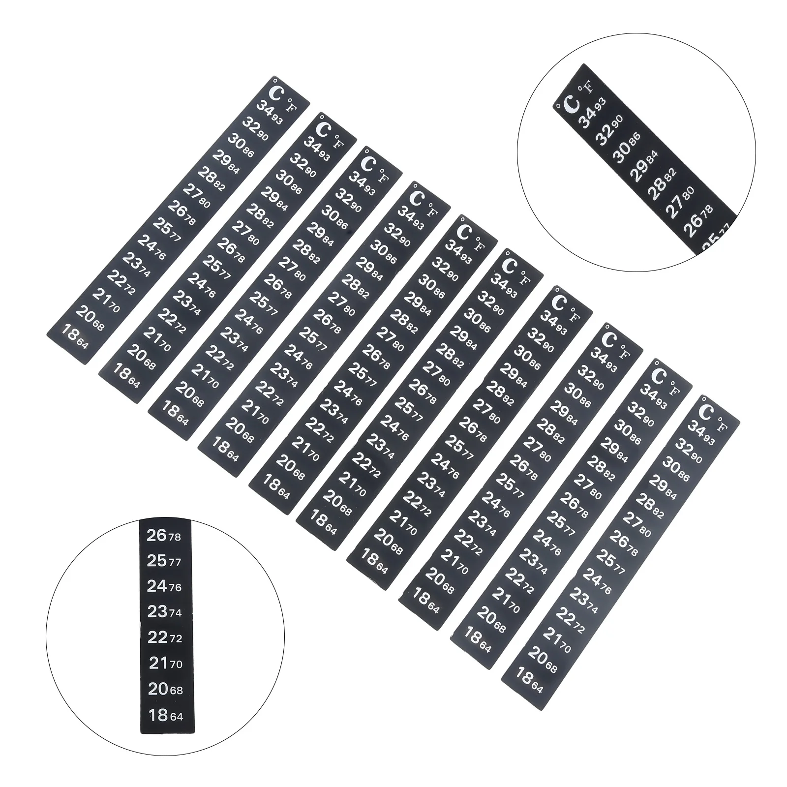 1/10 PCS Thermometer Easy Monitoring Precise Reliable Dual Temperature Scale Aquarium Thermometer Sticker For Fish Tank