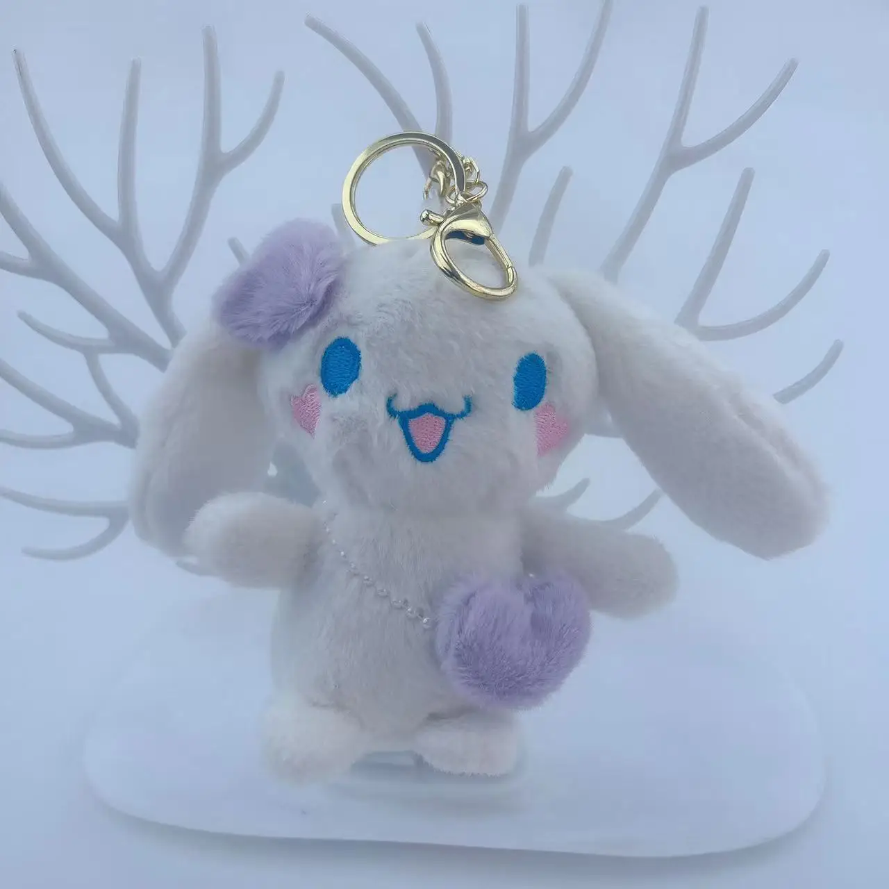 Милый мультяшный кулон-брелок Cinnamoroll, популярный подарок, лучшая мультяшная фигурка, милая сумка-подвеска, маленький подарок, брелок-кукла для девочек