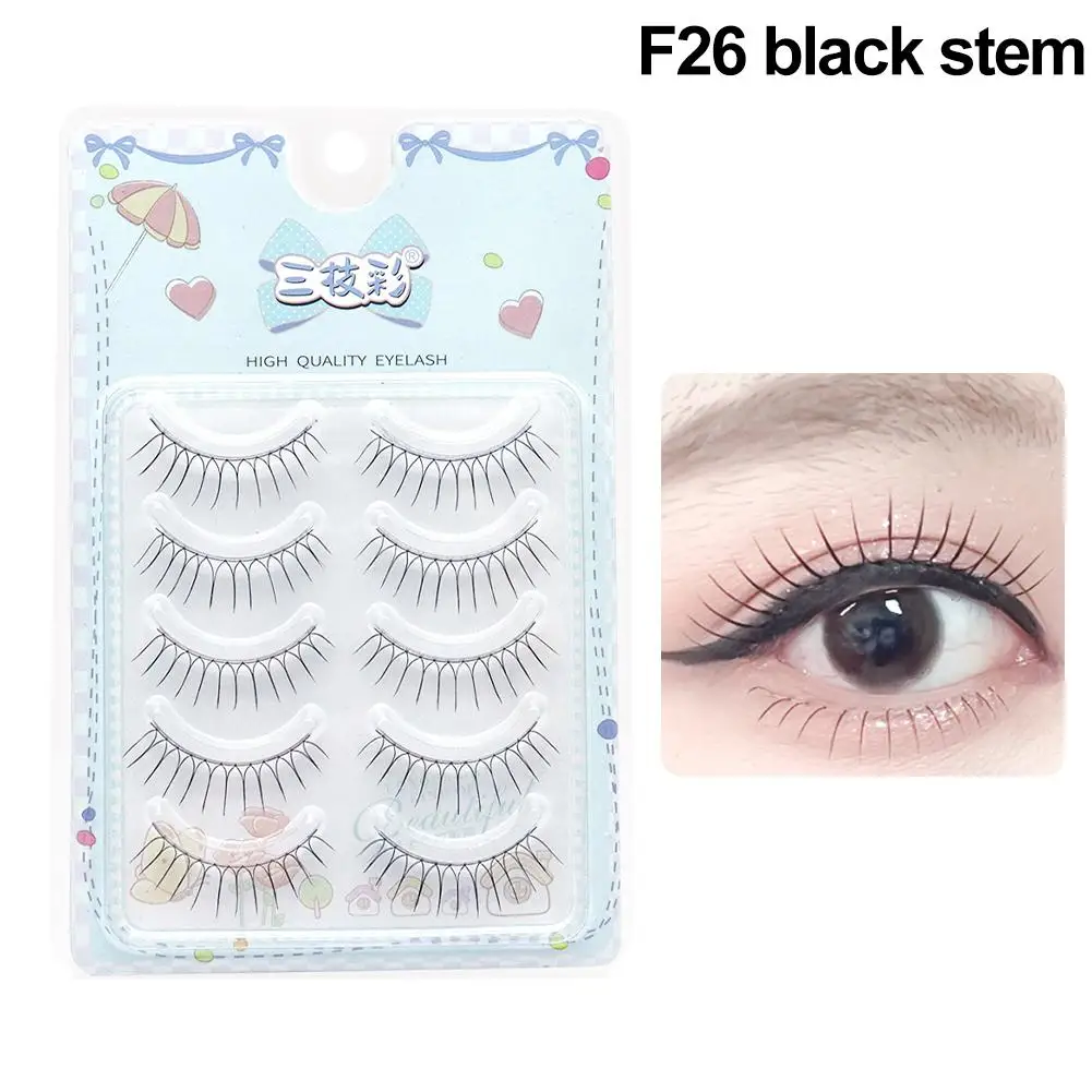 Valse Wimpers U-vorm Volledige Strip Wimpers Piekerige Wimpers Natuurlijke Look Nep Wimpers Voor Vrouw Zwarte Valse Wimpers