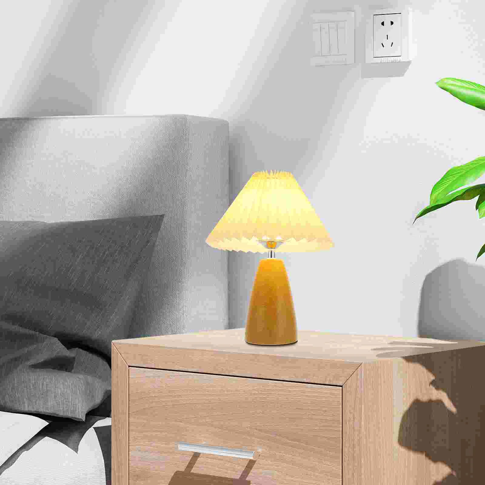 Bedside Lamp Nightlight Desk Nursery Small Party Decorations Cute for Room Aesthetic Lamps Bedroom Cloth Teen Girls