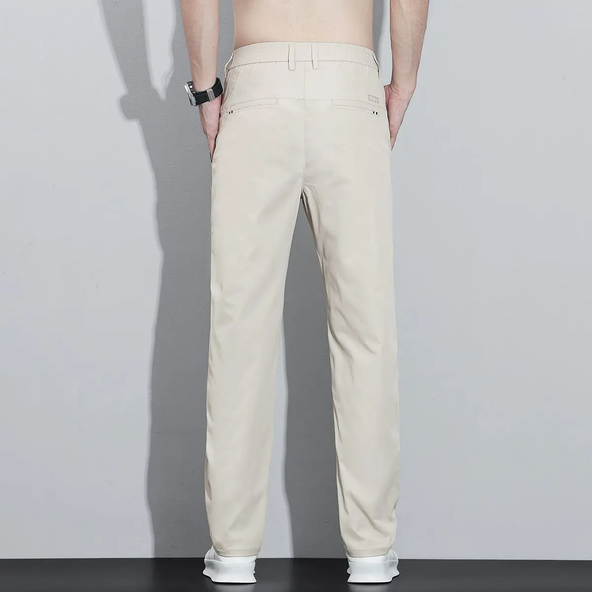 

2026 Spring Summer Ultra-thin Men's Stretch Slim Straight Casual Pants High Quality Fashion Breathable Golf Sports Trousers