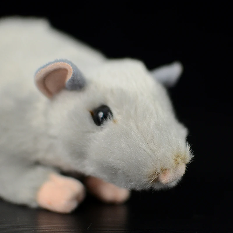 Cute Grey White Mouse Simulation Stuffed Soft Plush Toy lovely Kawaii Dolls Animal Mini Real Life Lifelike Toys Gift