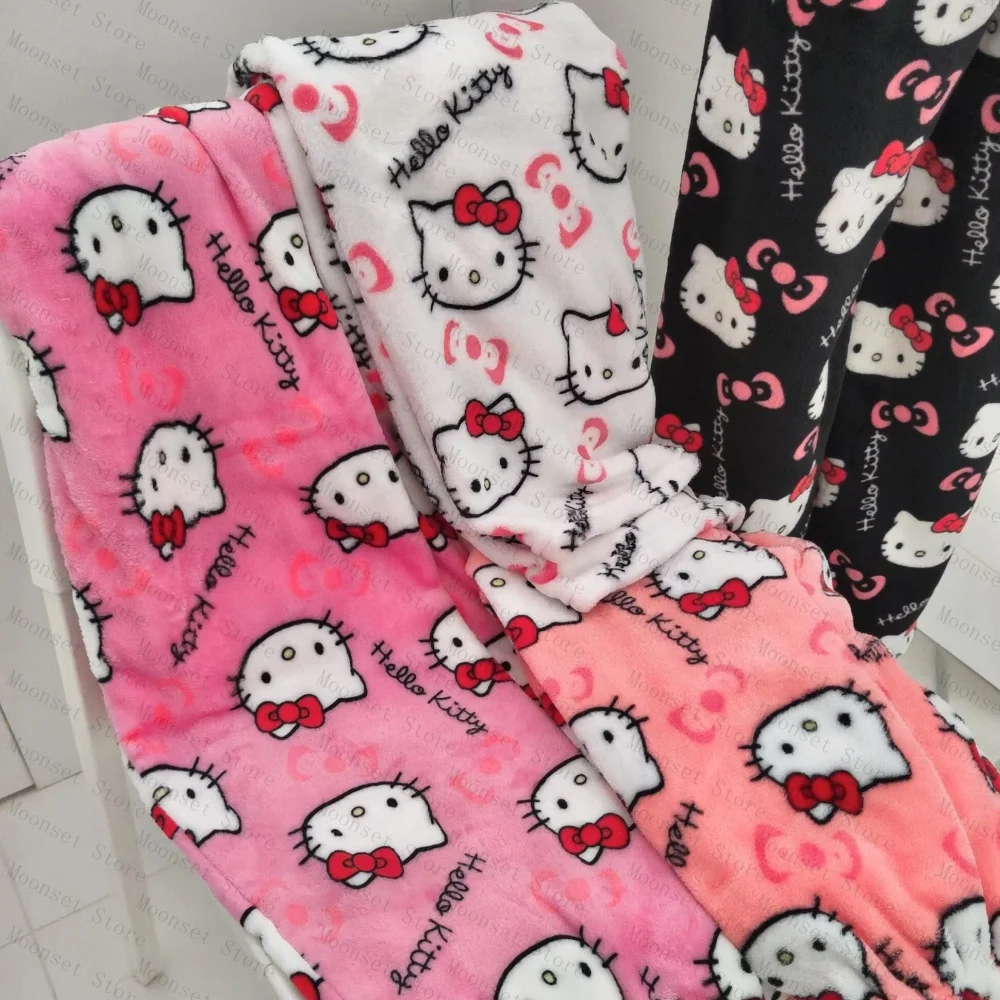 2026 جديد مرحبا كيتي منامة السراويل أنيمي المرأة بنطلون بيجاما الكرتون زوجين المنزل ملابس خاصة بنطلون الترفيه المنزل الملابس #4