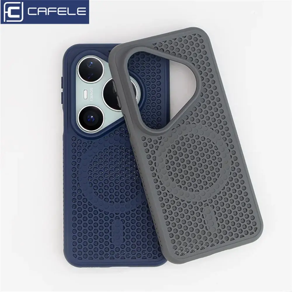 

Case For Huawei Pura 80 Ultra 80Pro Fashion Magnetic Honeycomb Heat Dissipation Magnetic TPU Cover For Pura80 ProPlus Shockproof