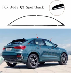 FOR Audi Q3 Sportback ONLY  2020 2021 2022 2023 2024 Glossy Black Car Window Trim Molding Cover trim 10PC