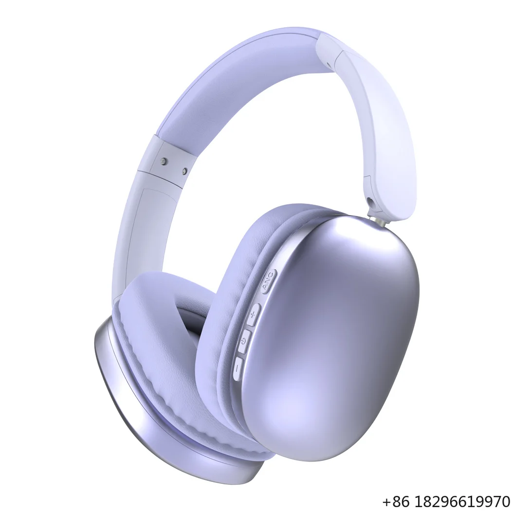 

Noise Reduction Over Ear Headphones ANC Stereo Sound With Mic Lightweight Foldable Headset For Mobile Phone Travel Gaming