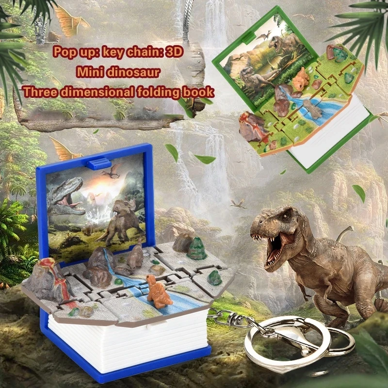 Marcapáginas creativo 3D de animales de dibujos animados, libro de papelería divertido, libro espacial de dinosaurio, el mejor regalo para niños, el más nuevo