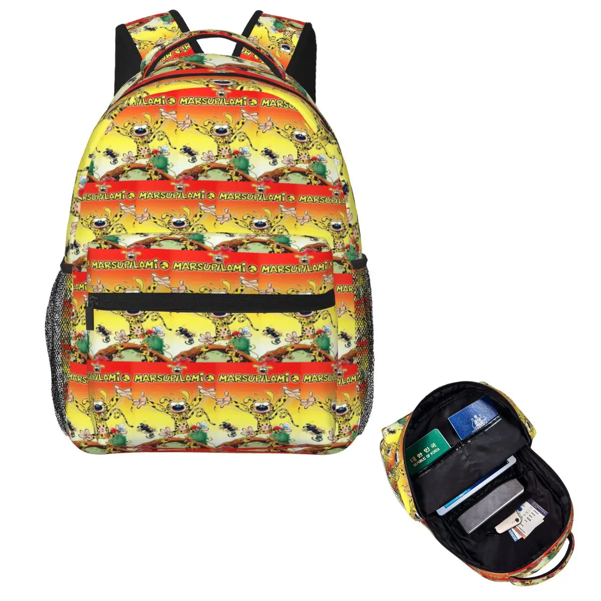 

Art - Marsupilami Cartoon Anime Backpack Hot Sale Daypack Large Capacity Boys Girls BookBag School Bag Shoulder Bags Men Women