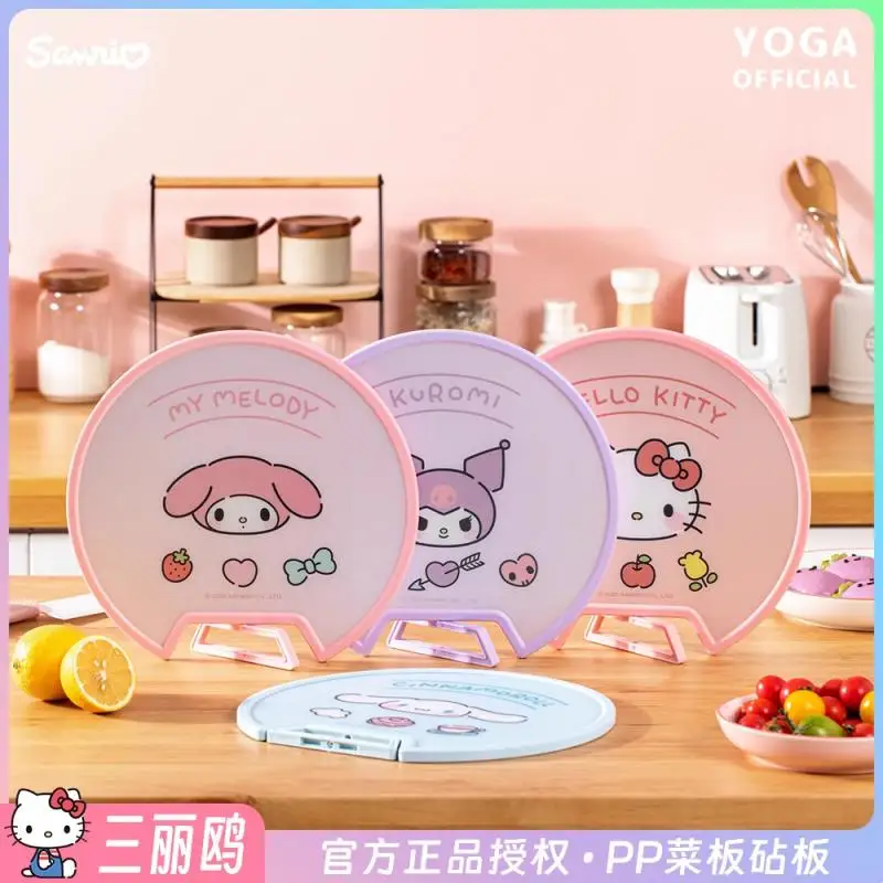 

Sanrio пищевая разделочная доска из полипропилена, кухонная двухсторонняя разделочная доска для фруктов и овощей, бытовая разделочная доска с героями мультфильмов