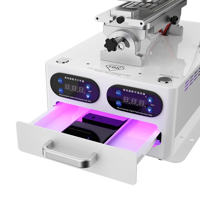 The New TBK-258S Curing Lamp Box Middle Frame LCD Glass Separating Machine Phone Repair for Curved Screen Separator