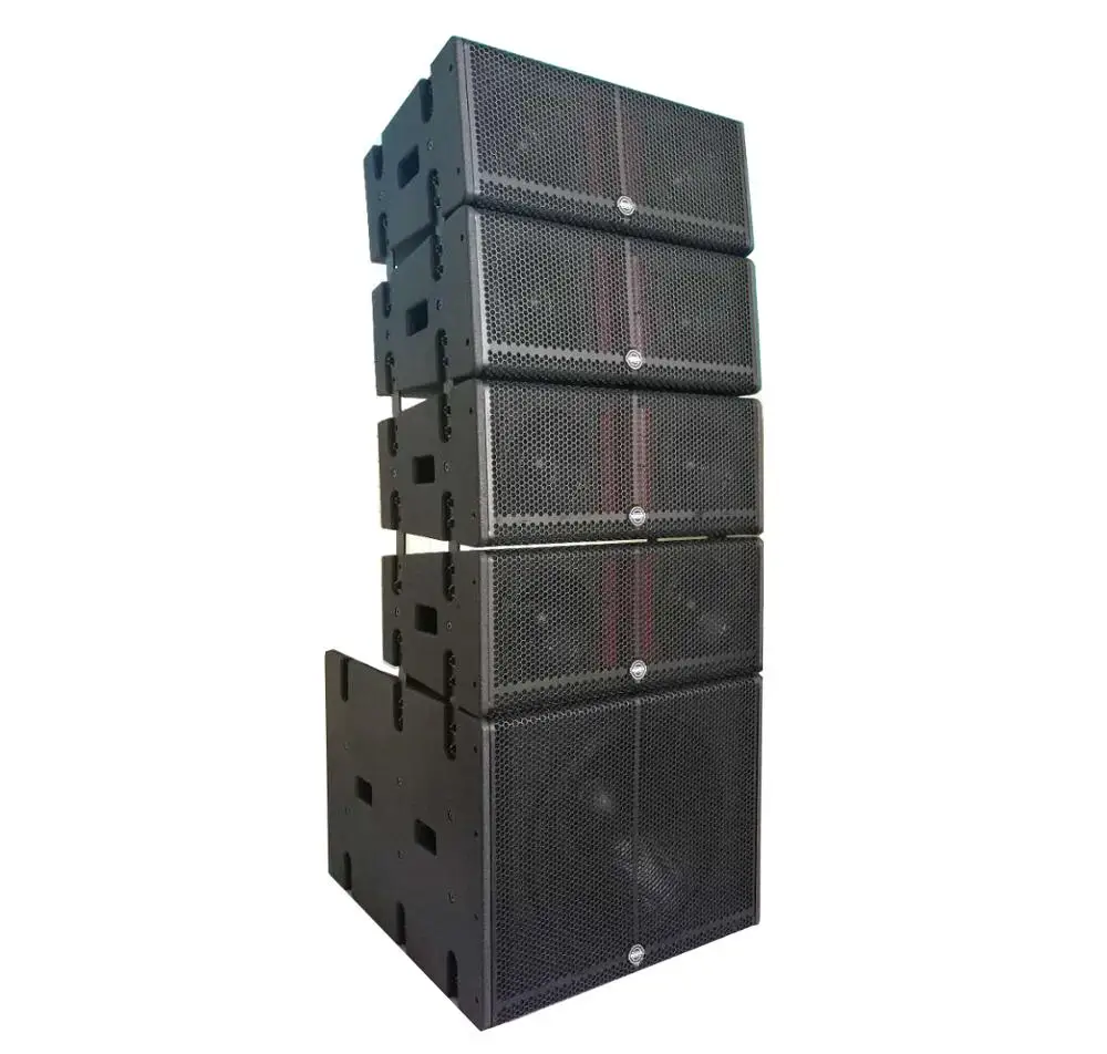 Dual 8 Inch Active Speaker Pa System Line Array Speakers Buid-in DSP Morin LA-208