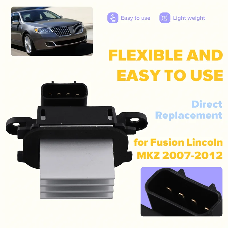 

Точный автомобильный резистор вентилятора, регулятор скорости, двигатель 9L3Z19E624B для Ford Fusion Lincoln MKZ 2007-2012