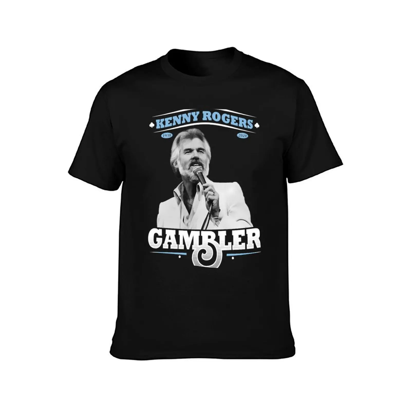 Kenny rogers tribute the gambler T-Shirt Basic Casual Short Sleeve Cotton Shirt T-Shirt