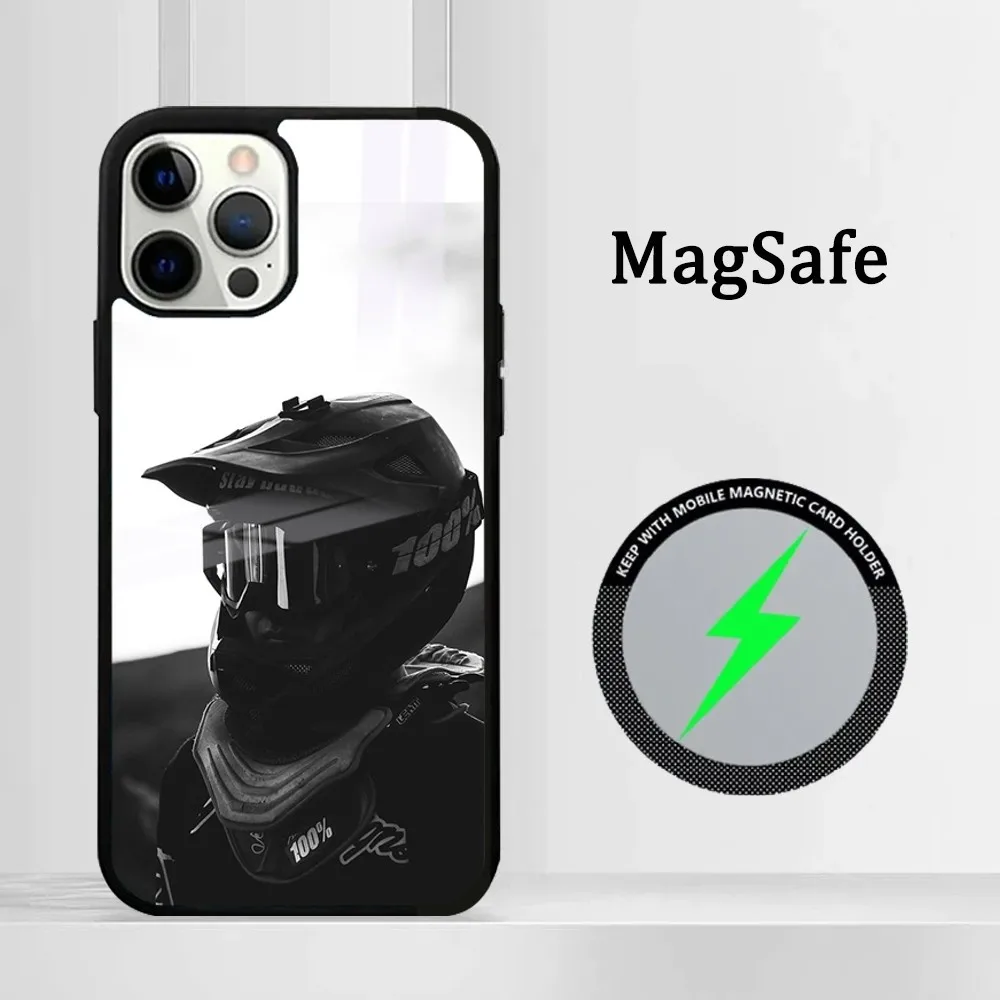 M-Motocross sports cars Phone Case For iPhone 15 14 13 12 11 Pro Max Plus Mini Mirror Magnetic Cover