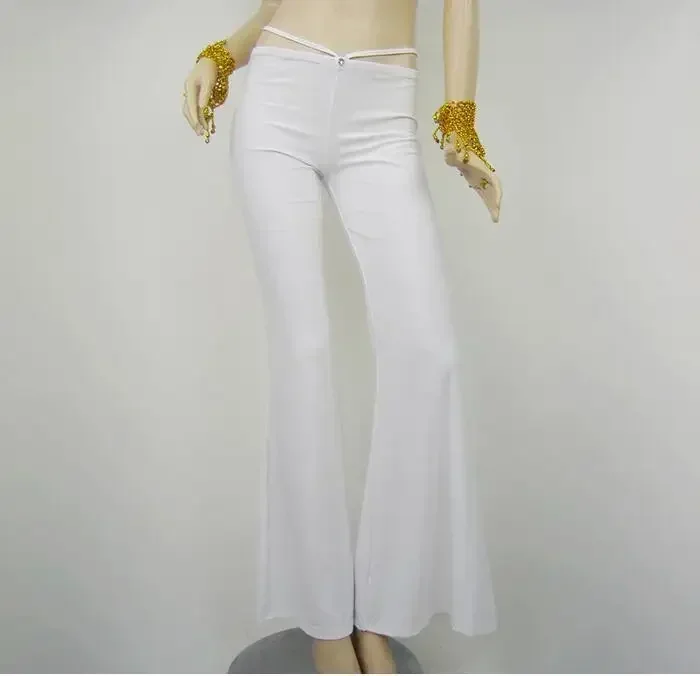 Women Lady crystal Harem modal solid Long Pants Belly Dance Boho Wide Trousers trouser with belt