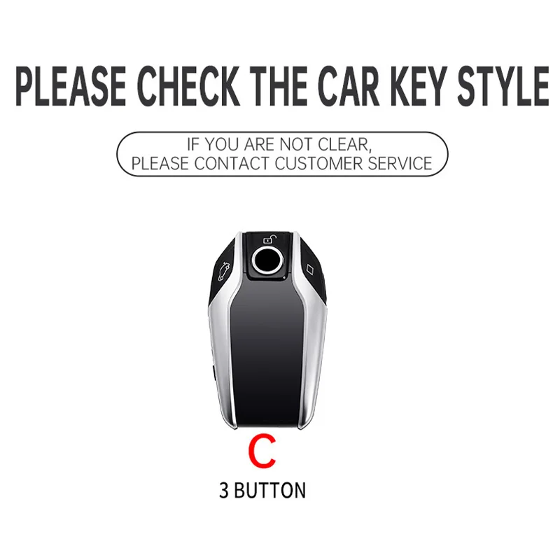 Metal Car Key Cover Fob Case Shell for BMW G30 G12 G11 G32 G31 5 7 Series I8 I12 I15 G01 X3 X4 G02 G05 X5 G07 X7 Accessories