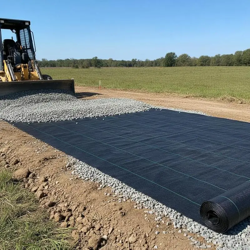 

Permeable Ground Membrane 12.5 x 30 ft For Driveway Construction Garden Path Soil Stabilization 3.5oz Woven PP Cloth 600lbs Tensile Strength Heavy Duty Underlayment Black Sheet 12.5FT30FT-3.5OZ