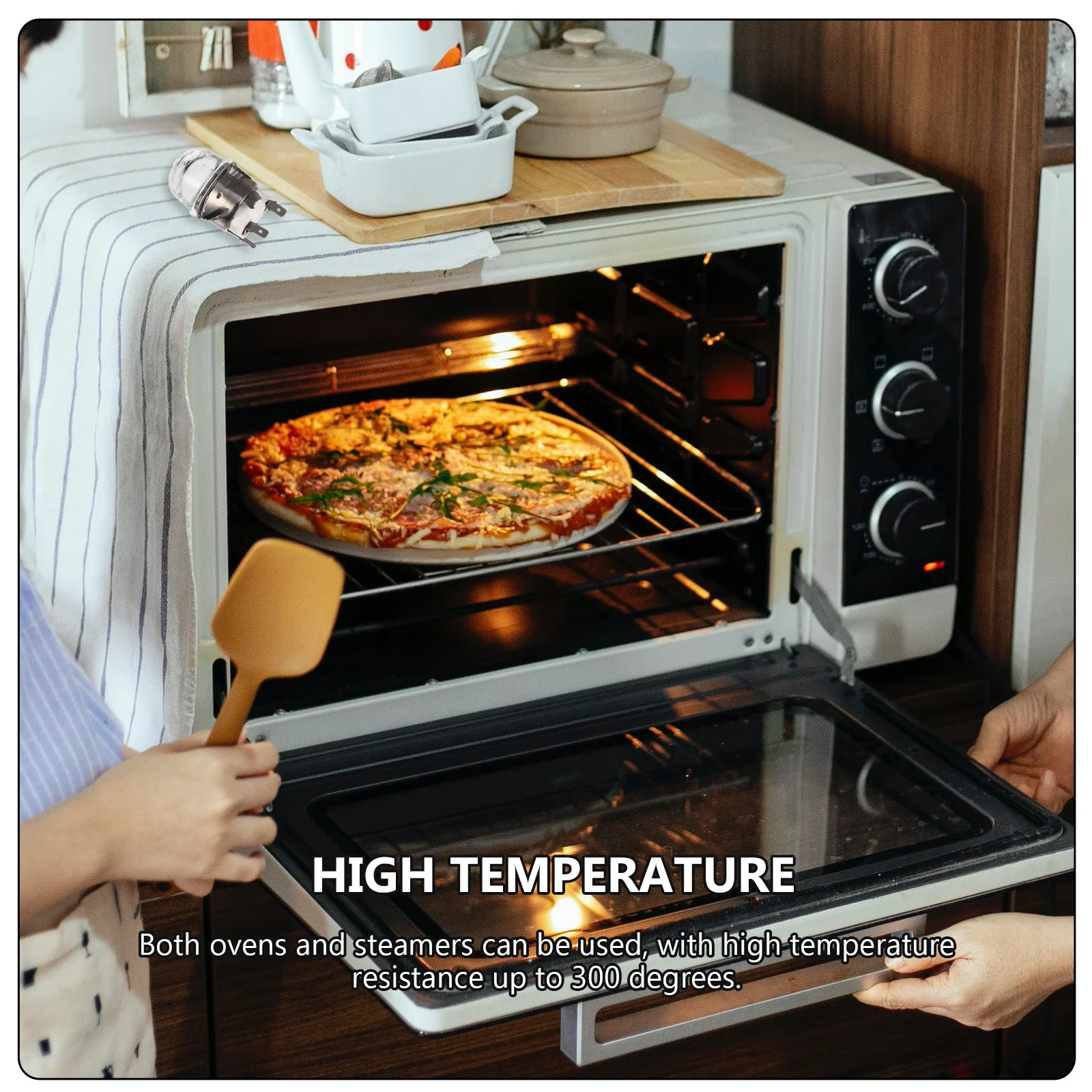 

G9 Oven Lamp Socket Heat Resistant Bulb Holder Anti-Aging High Temperature Resistant Oven Light Adapter G9 Lamp Holder