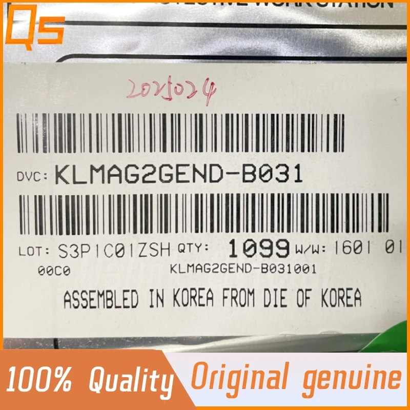 New Original KLMAG2GEND-B031 BGA153 Memory 16GB EMMC Chip 5.0