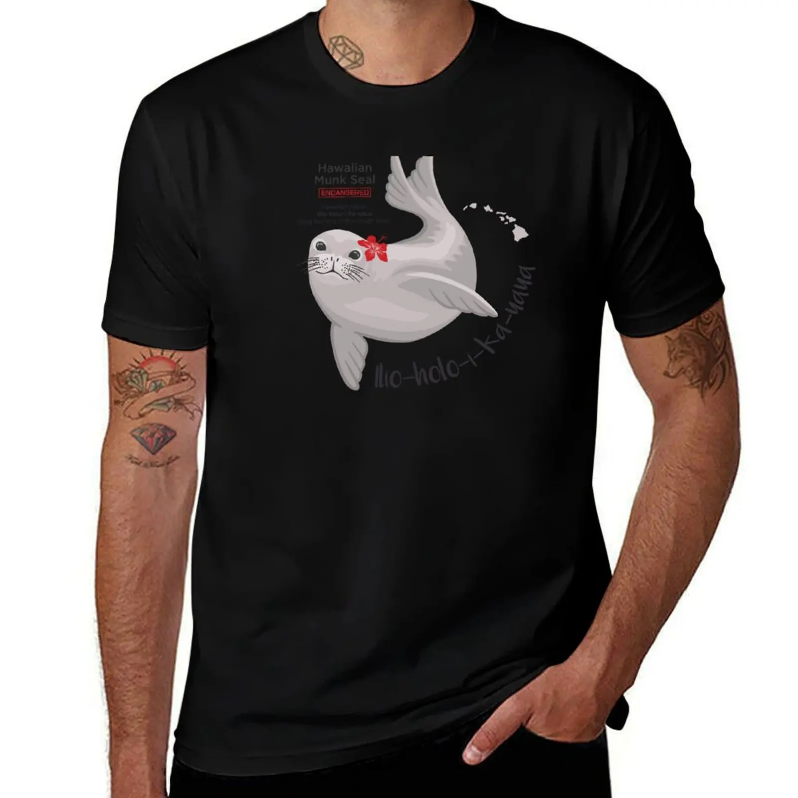 Munk Seal T-Shirt Breathable Gym Short Sleeve T-Shirt