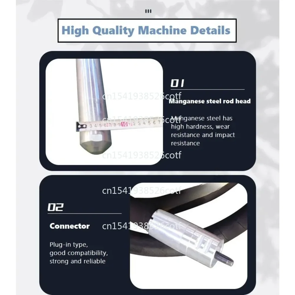 Consolador Battery Dildo Concrete Vibrator