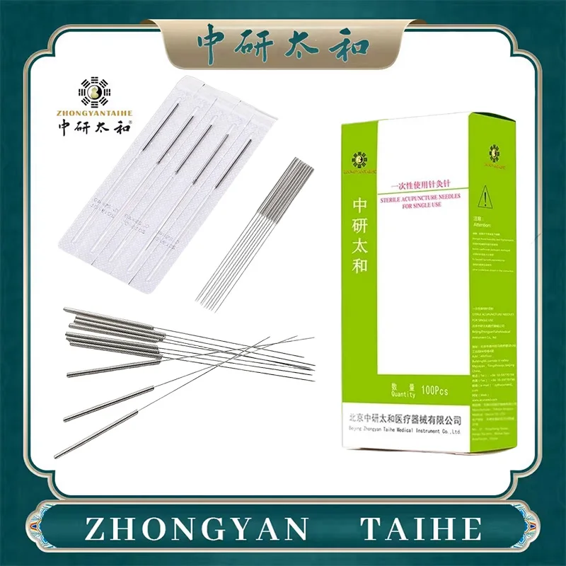 ZHONGYAN TAIHE Individually Packaged Disposable Acupuncture Needles Sterile Without Guide Tube Massage Relaxation Pain Relief
