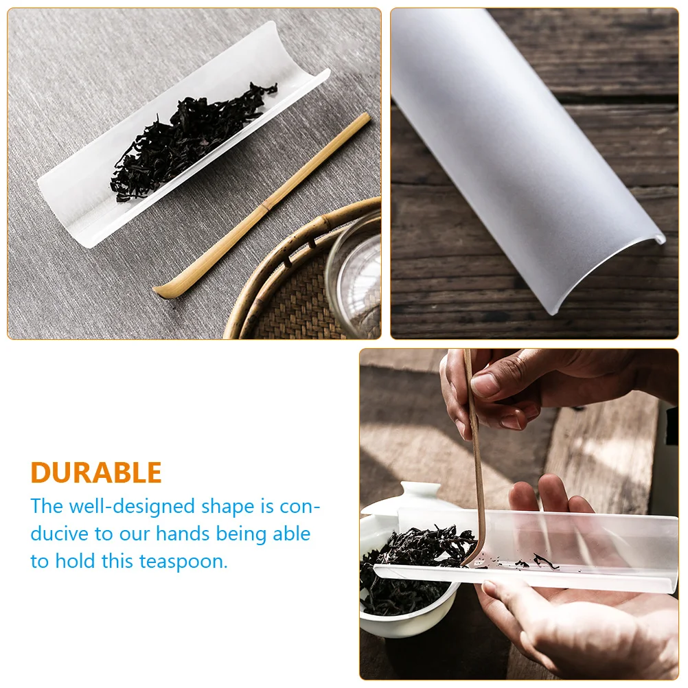 

Glass Wooden Scoops Tools Set for Home Office 100ml Capacity Portable Teaspoon Chinese Tea Preparing Utensils