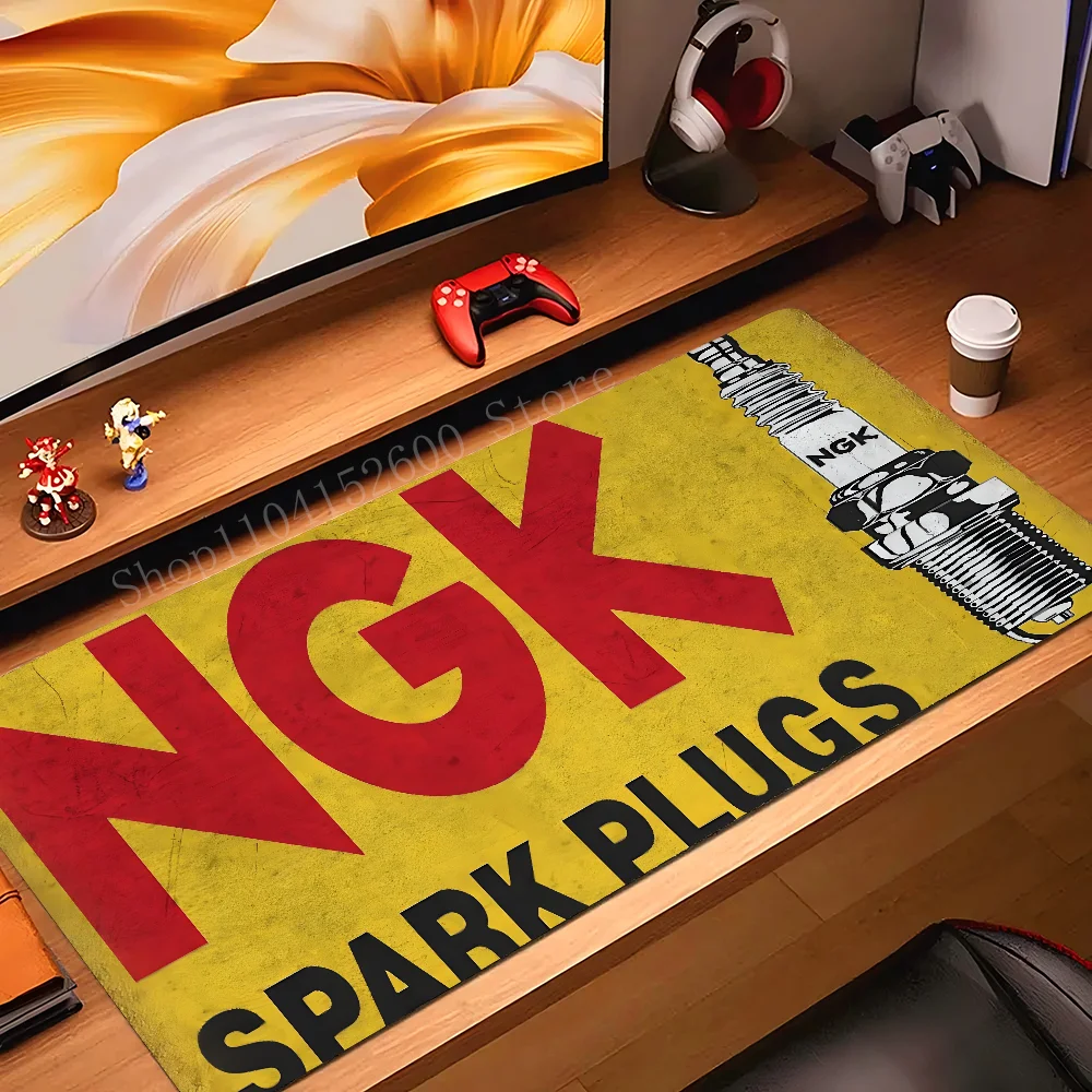 Spark Plugs NGK Mousepad Mouse Mat Desk Mat With Pad Gaming Accessories Prime Gaming XXL Keyboard Pad