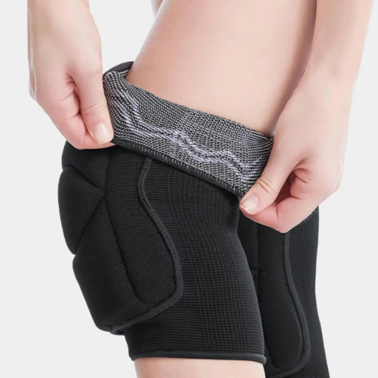 Breathable Knee Protector for Running Cycling Sports Compression Brace with Soft Sponge Cushion Pad