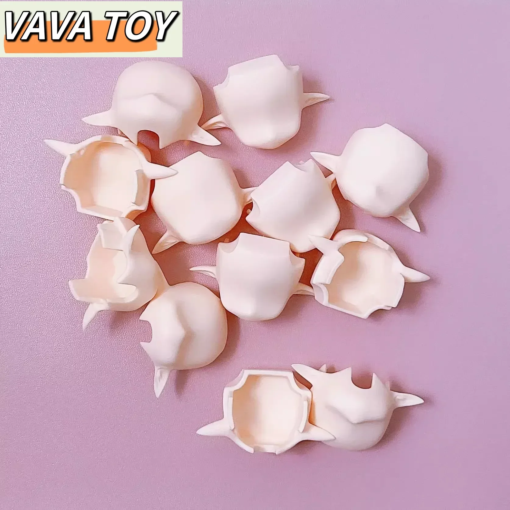 Ob11 Ob22 Blank Face Without Makeup 1/12 Bjd Face Open Eyelid Milky White Doll Accessories for  Anime Game Cosplay