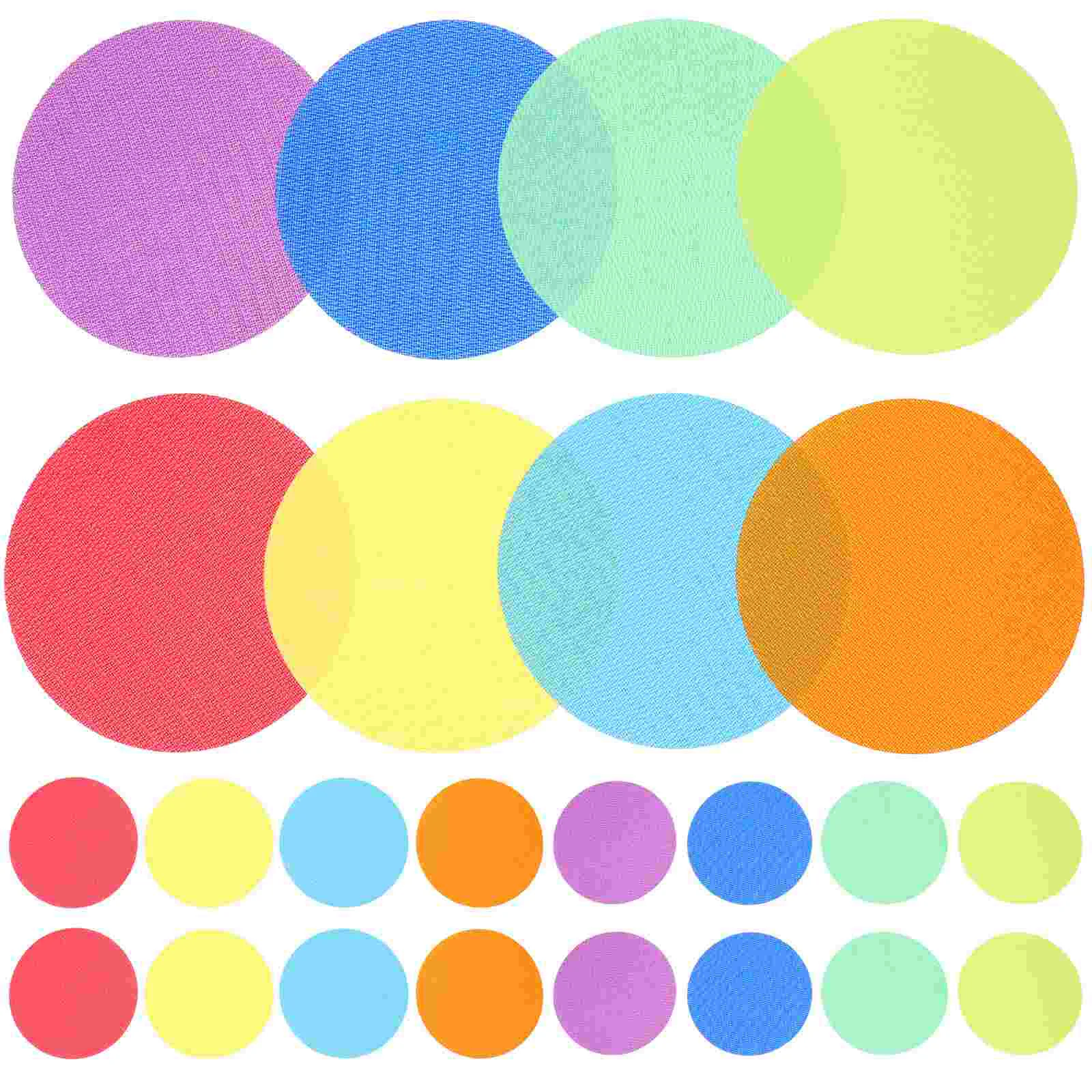 

36 Pcs Carpet Stickers Student Circle Rug Spot Nylon Trifold Display Board Dots for Classroom