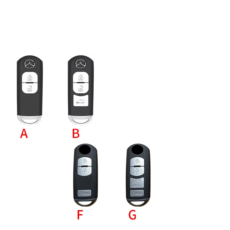 2 3 4 Buttons Car Remote Key Case Cover Shell Fob For MAZDA 2 3 5 6 CX-3 CX-5 CX-7 CX-9 Atenz Speed Miata MX5 Axela CX4
